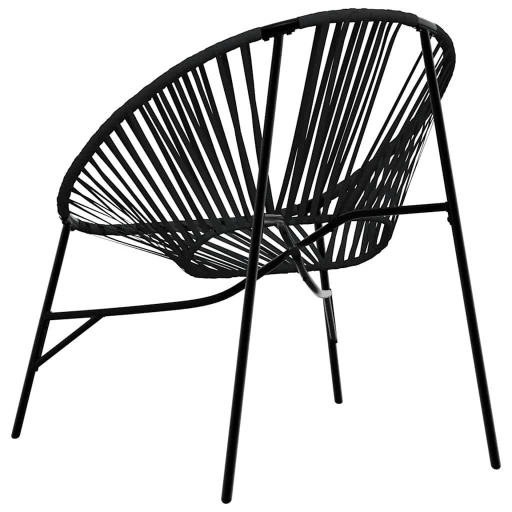 Lot De 3 Chaise De Jardin Résine Tressée