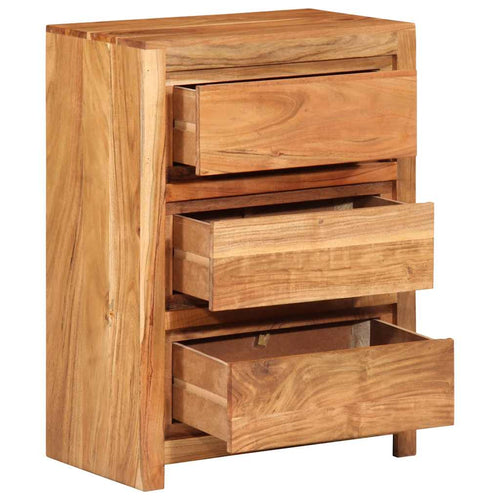Chest of drawers 55x33x75 cm solid acacia wood