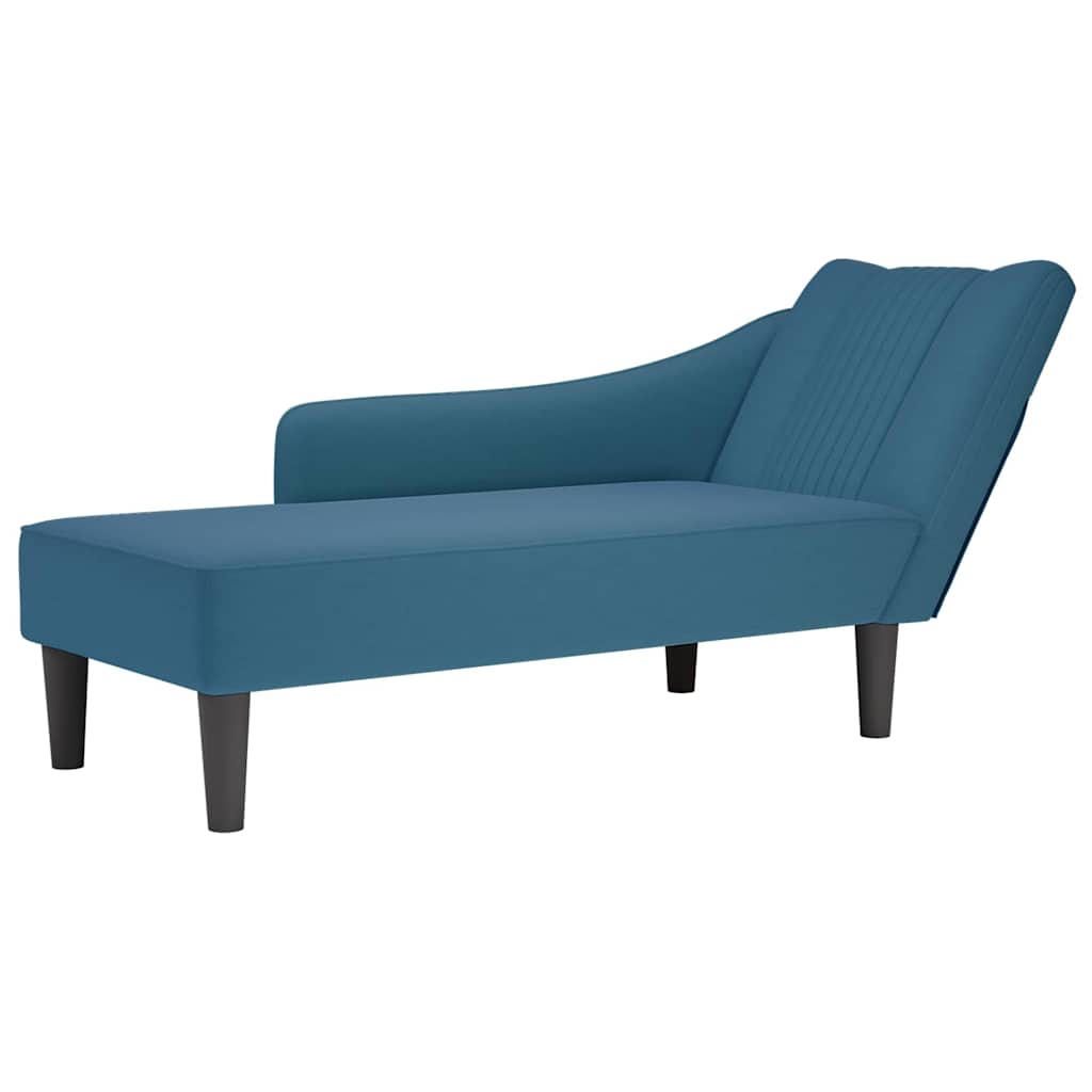 Fauteuil Long Avec Accoudoir Droit Velours