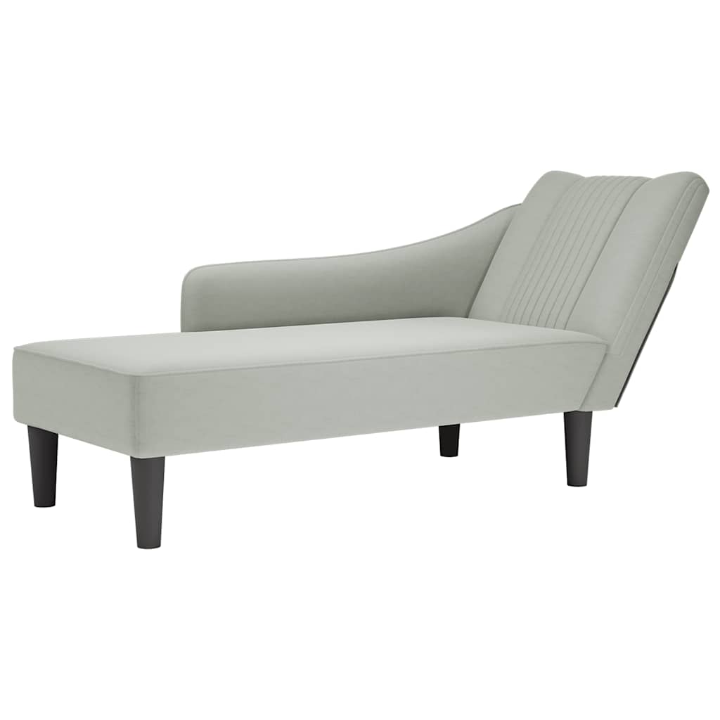 Fauteuil Long Avec Accoudoir Droit Velours