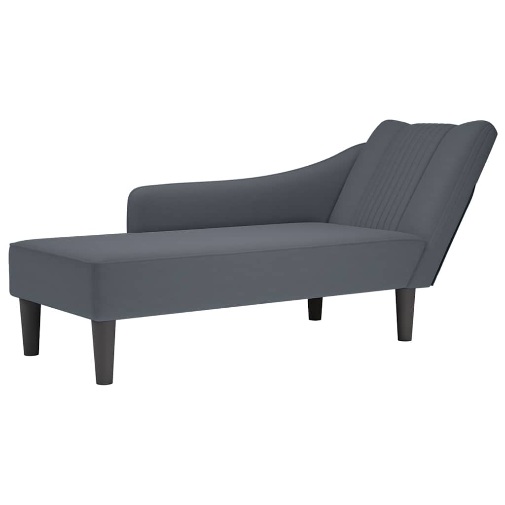 Fauteuil Long Avec Accoudoir Droit Velours