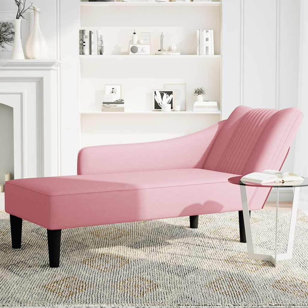 Fauteuil Long Avec Accoudoir Droit Velours
