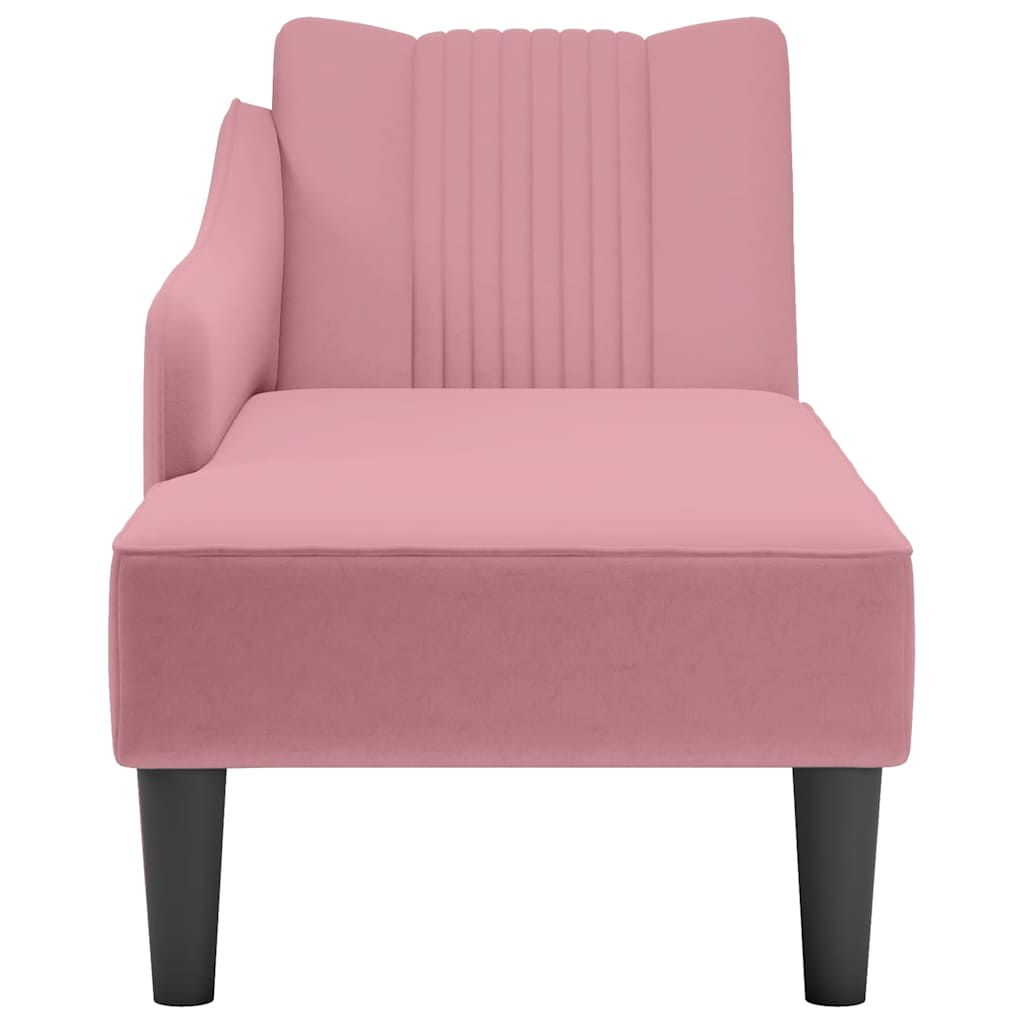 Fauteuil Long Avec Accoudoir Droit Velours