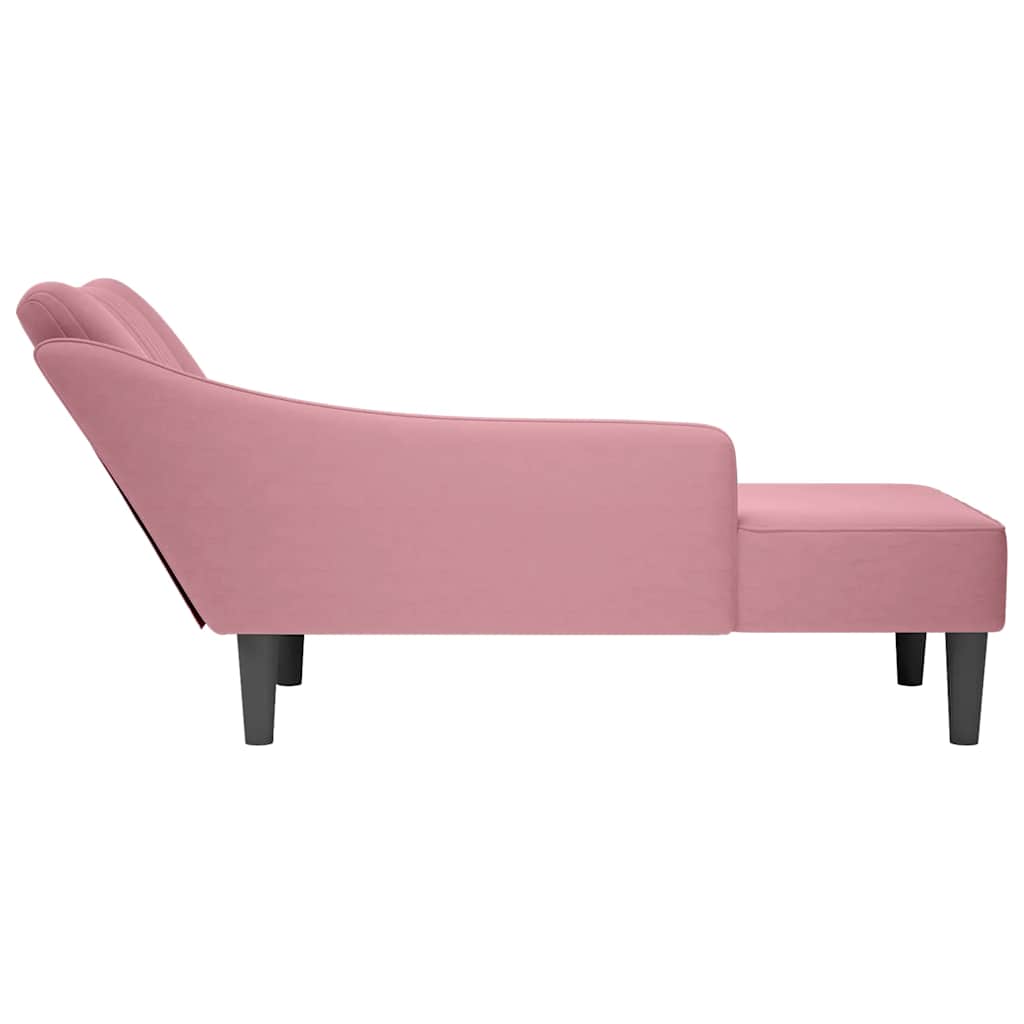Fauteuil Long Avec Accoudoir Droit Velours