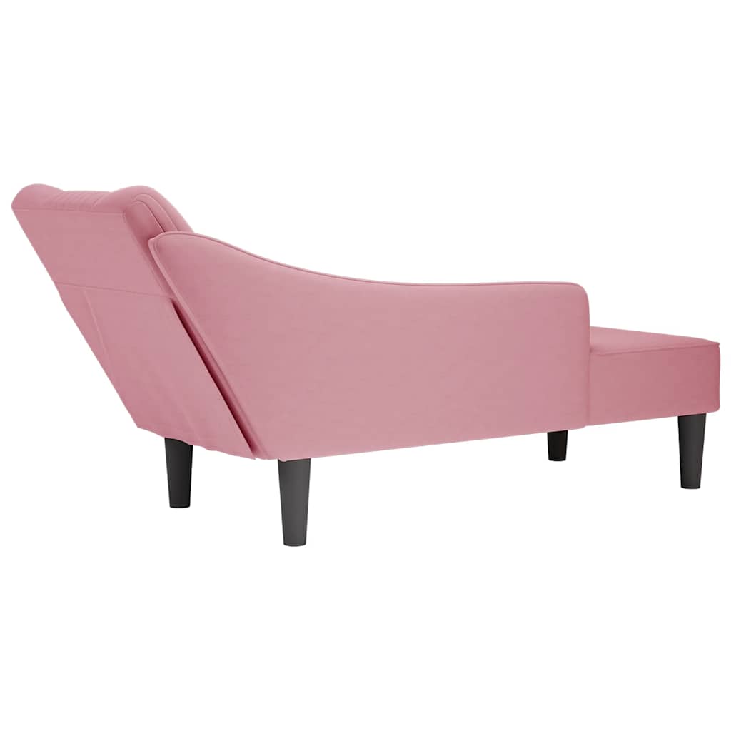 Fauteuil Long Avec Accoudoir Droit Velours