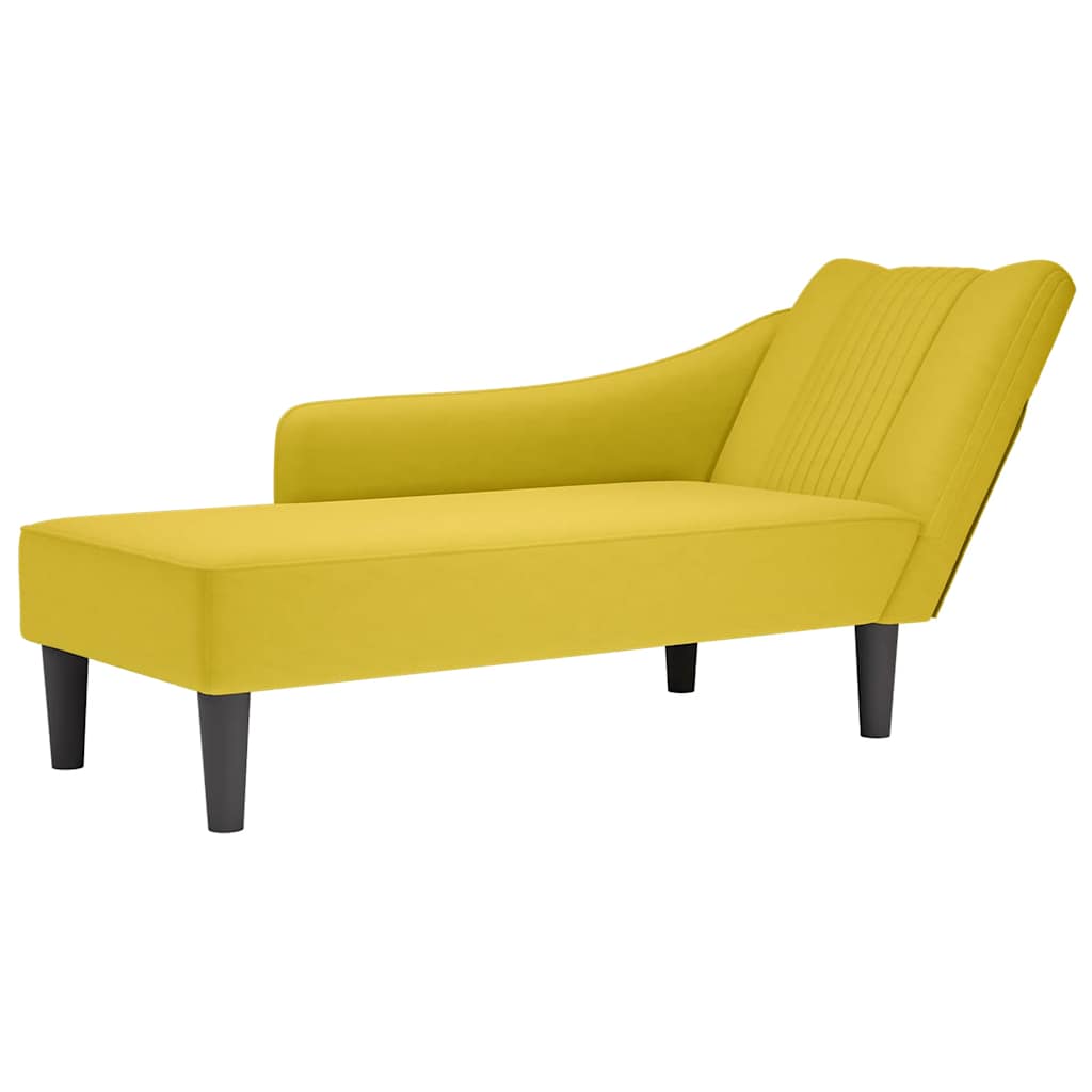 Fauteuil Long Avec Accoudoir Droit Velours