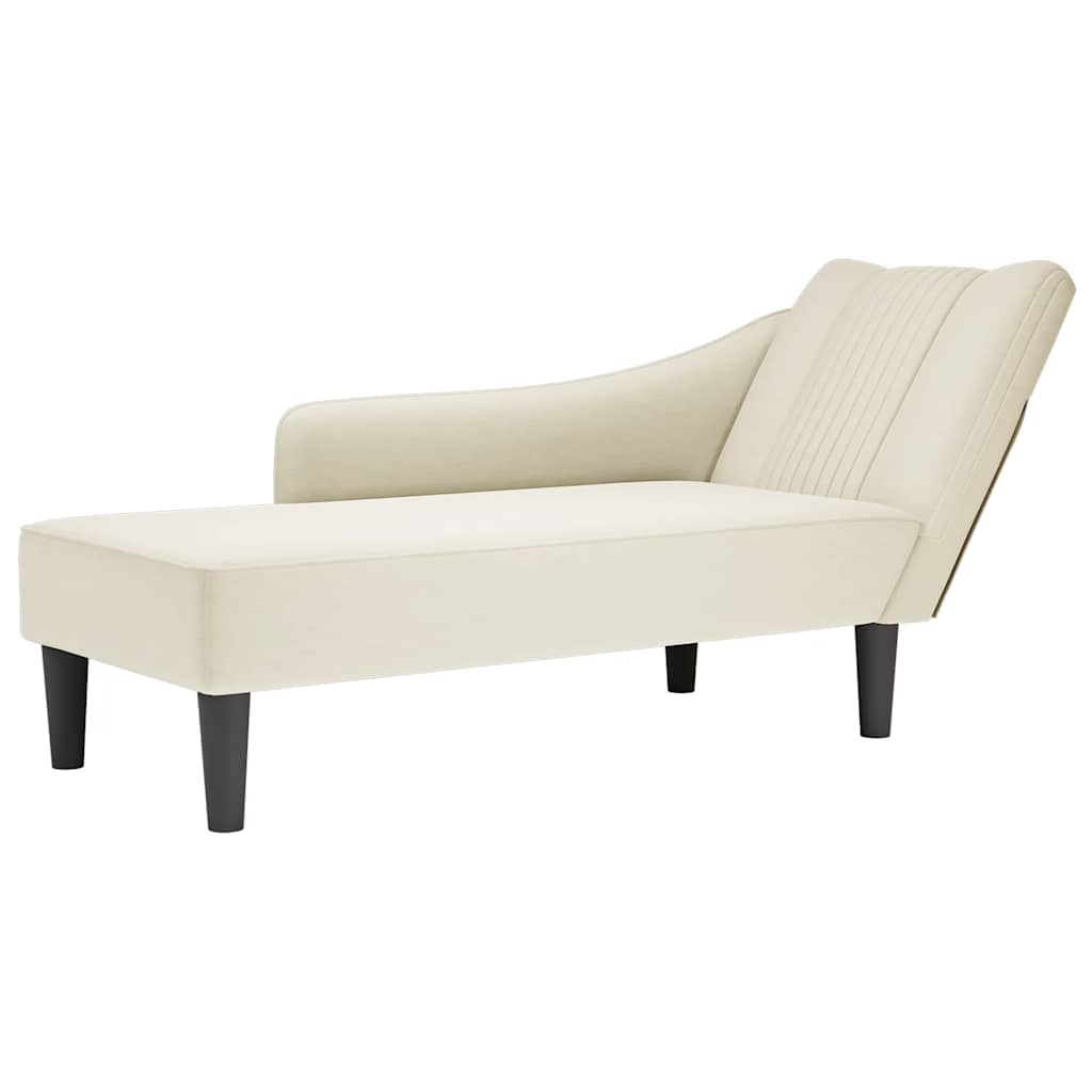 Fauteuil Long Avec Accoudoir Droit Velours
