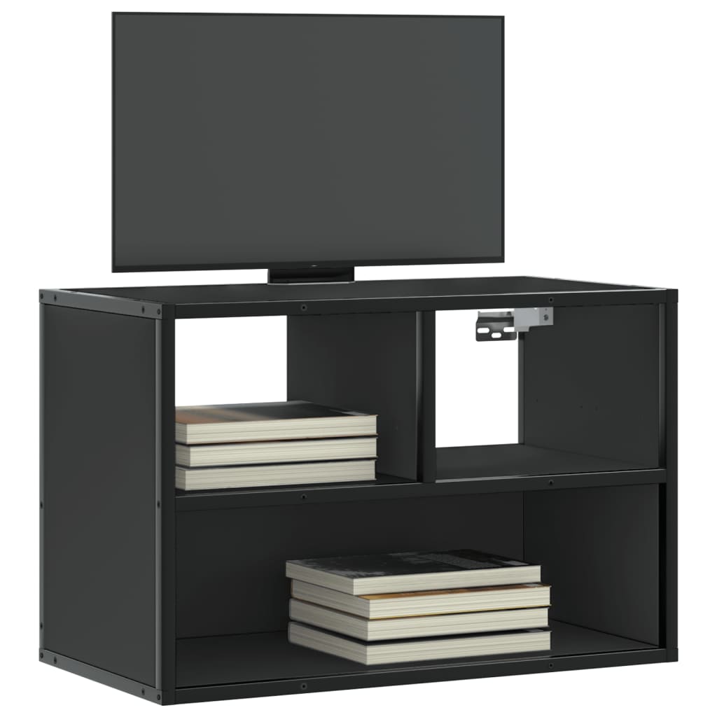 Meuble Tv 60X31X39,5 Cm Bois D'ingénierie Et Métal