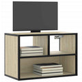 Meuble Tv 60X31X39,5 Cm Bois D'ingénierie Et Métal