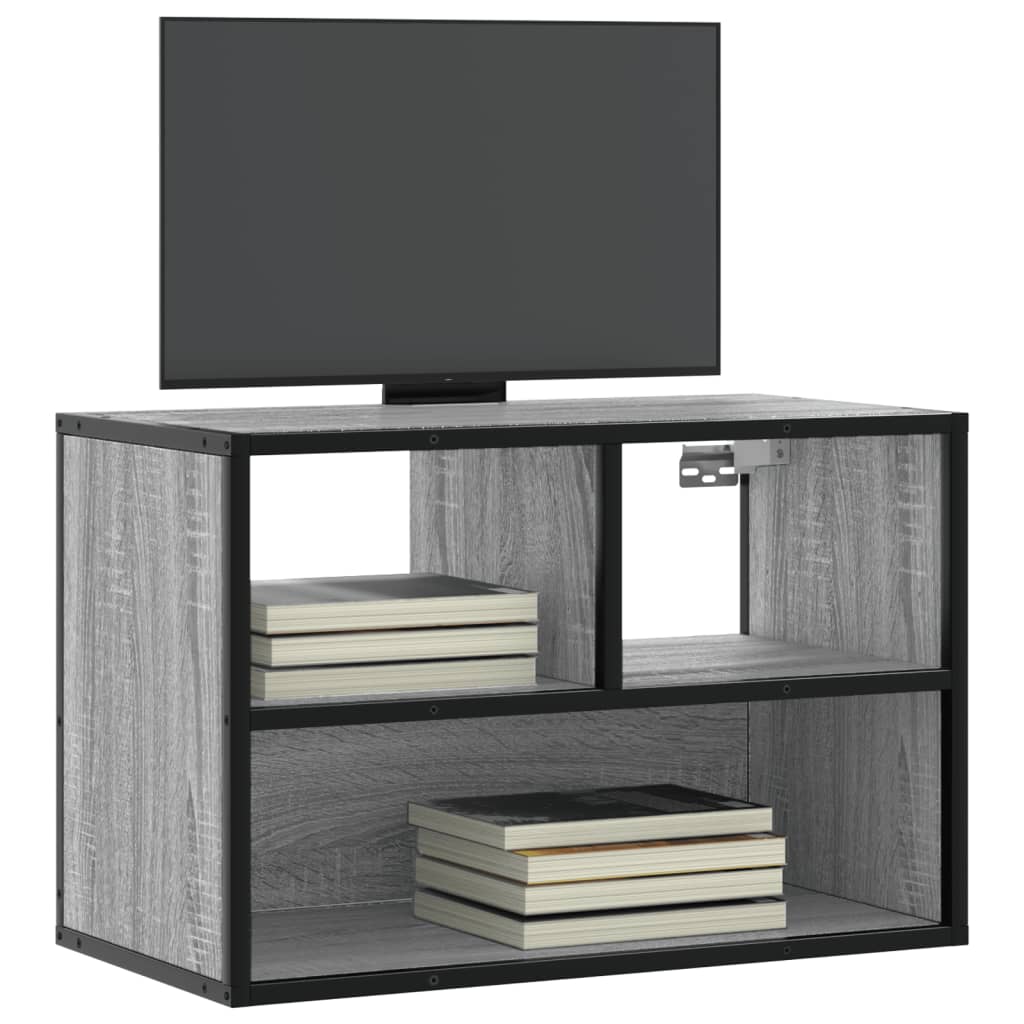 Meuble Tv 60X31X39,5 Cm Bois D'ingénierie Et Métal