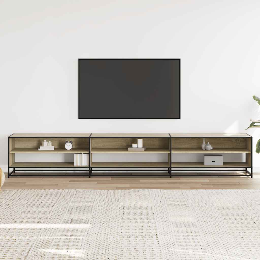 Meuble Tv 270X40X46 Cm Bois D'ingénierie Chêne Sonoma