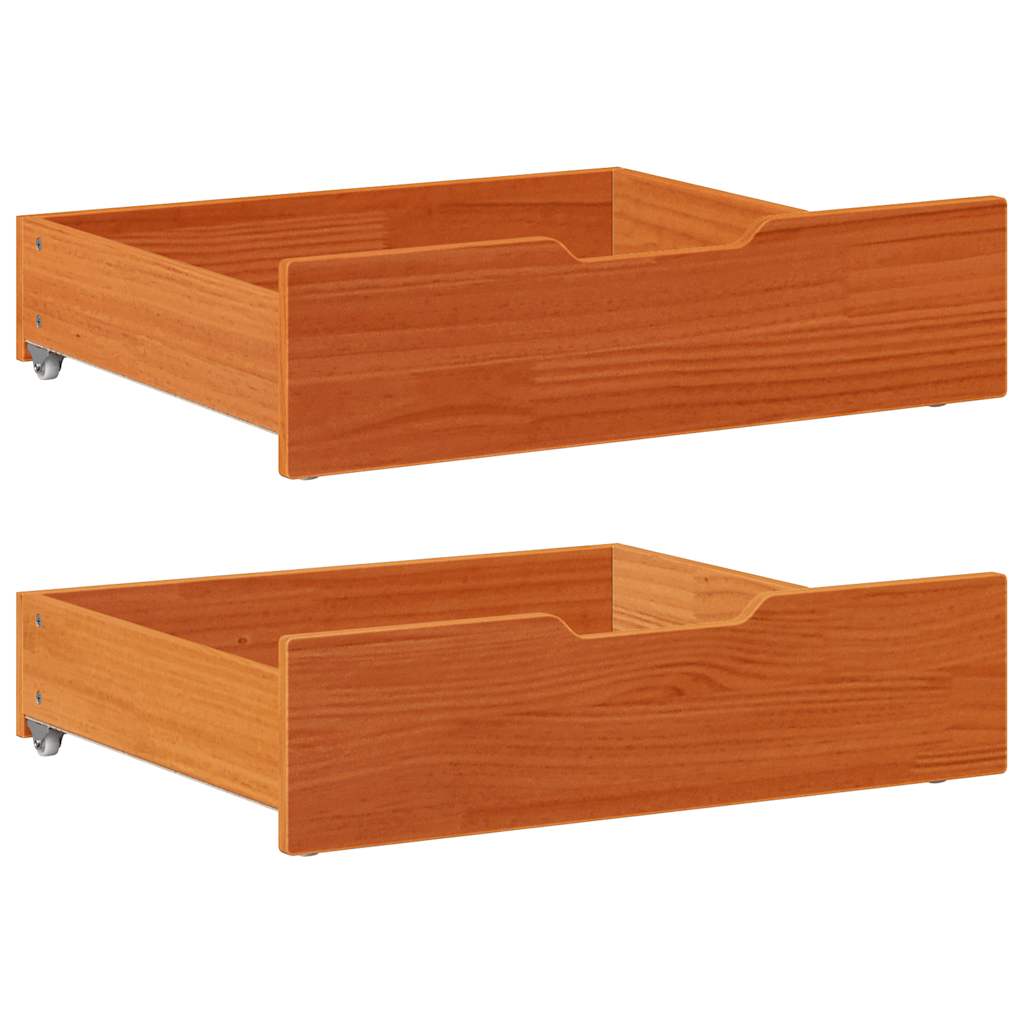 Cadre De Lit Enfant Avec Tiroirs Sans Matelas 80X170 Cm Bois