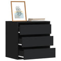 Commode D'angle Bois D'ingénierie Noir