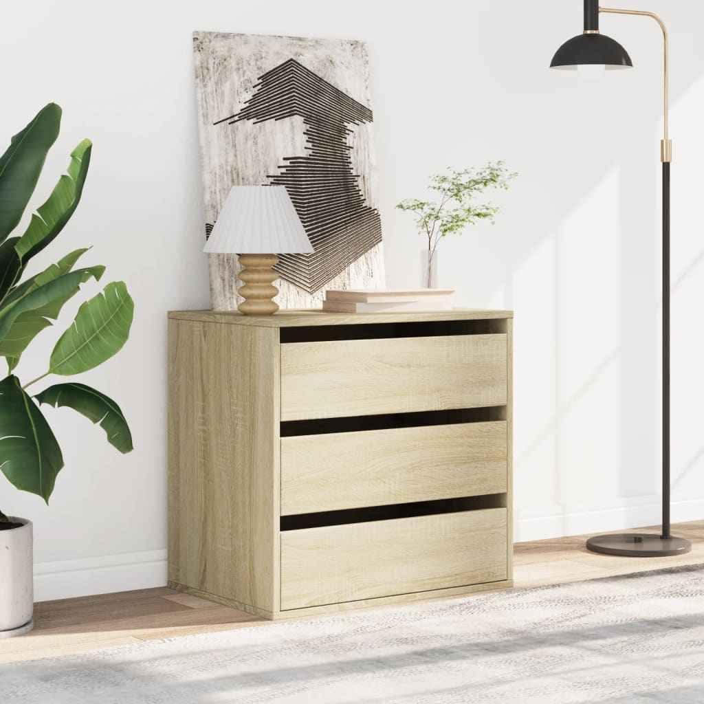 Commode D'angle Bois D'ingénierie Chêne Sonoma