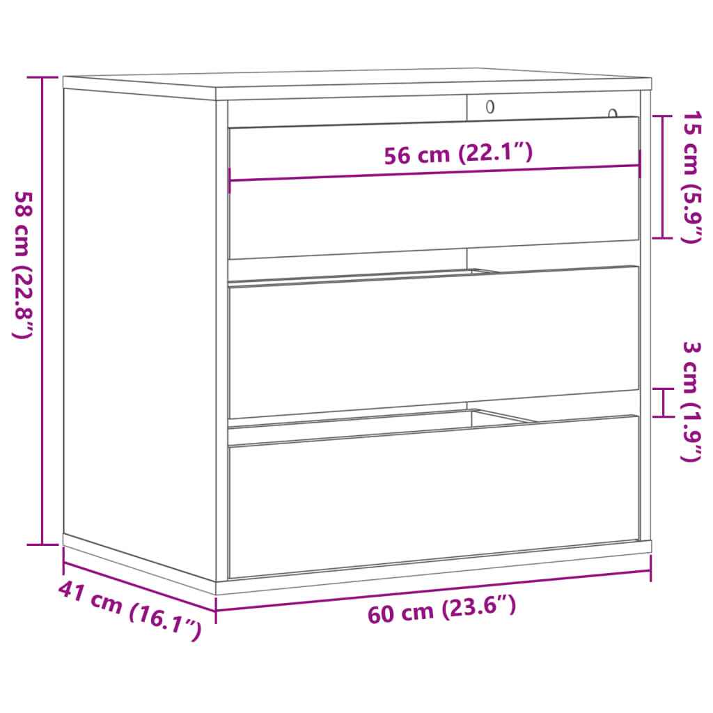 Commode D'angle Bois D'ingénierie Chêne Sonoma