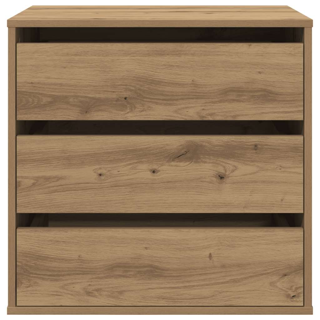 Commode D'angle Artisanal Bois D'ingénierie Chêne
