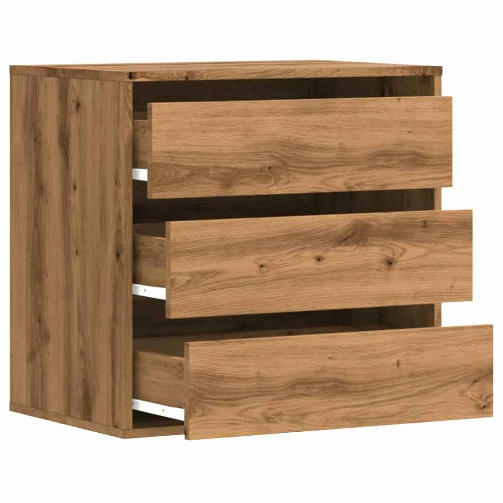 Commode D'angle Artisanal Bois D'ingénierie Chêne
