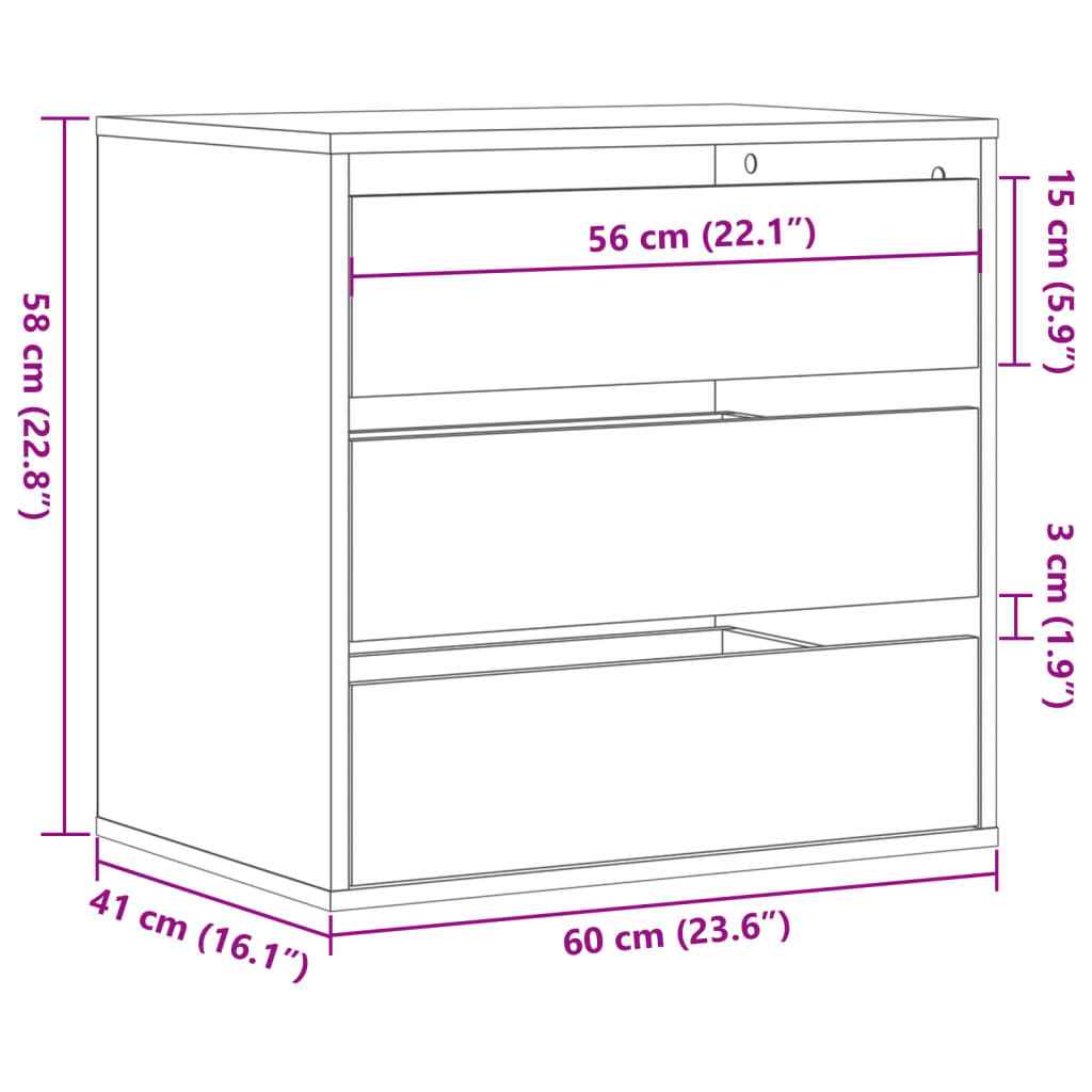 Commode D'angle Artisanal Bois D'ingénierie Chêne