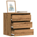 Commode D'angle Artisanal Bois D'ingénierie Chêne