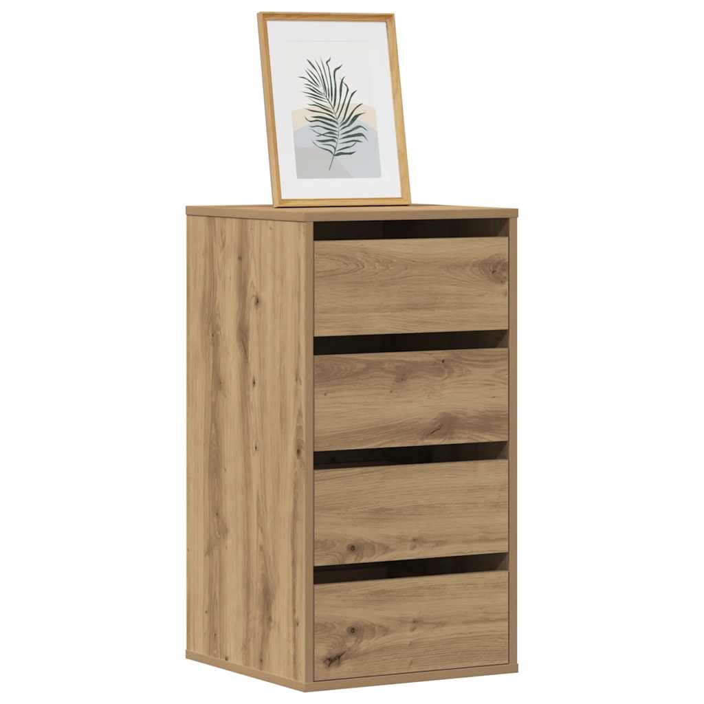 Commode D'angle Artisanal Bois D'ingénierie Chêne