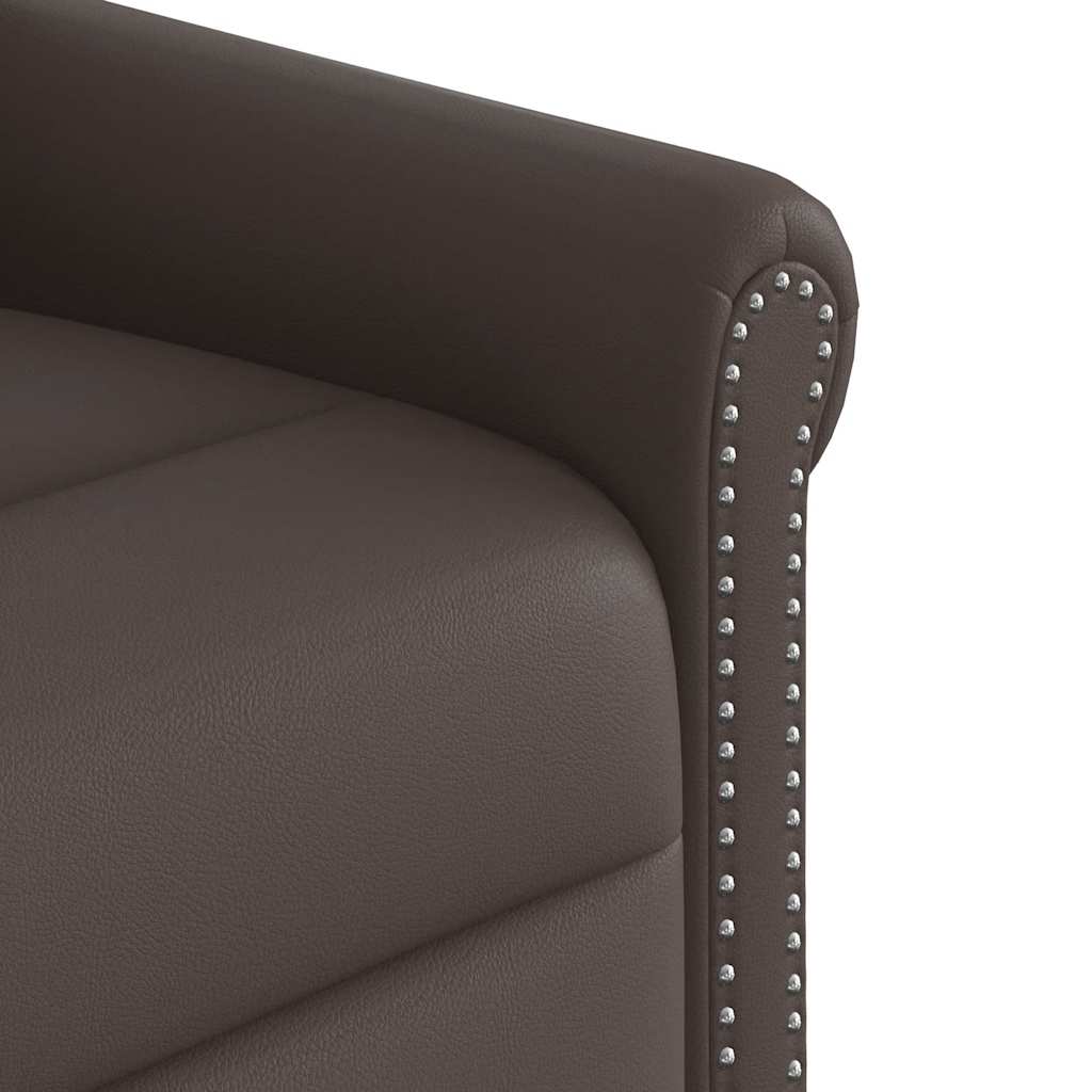 Fauteuil De Massage Inclinable Électrique Brillant Marron