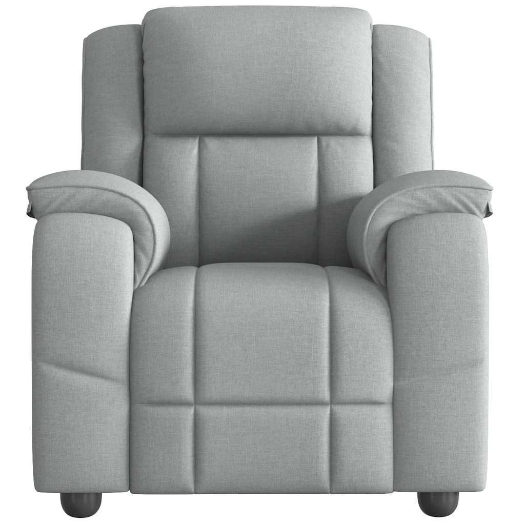 Fauteuil Inclinable Tissu Gris Clair