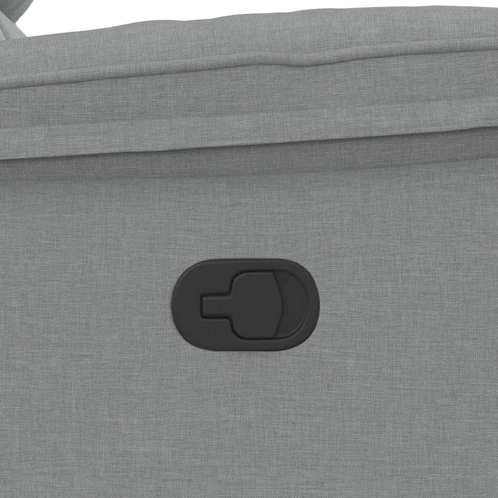 Fauteuil Inclinable Tissu Gris Clair