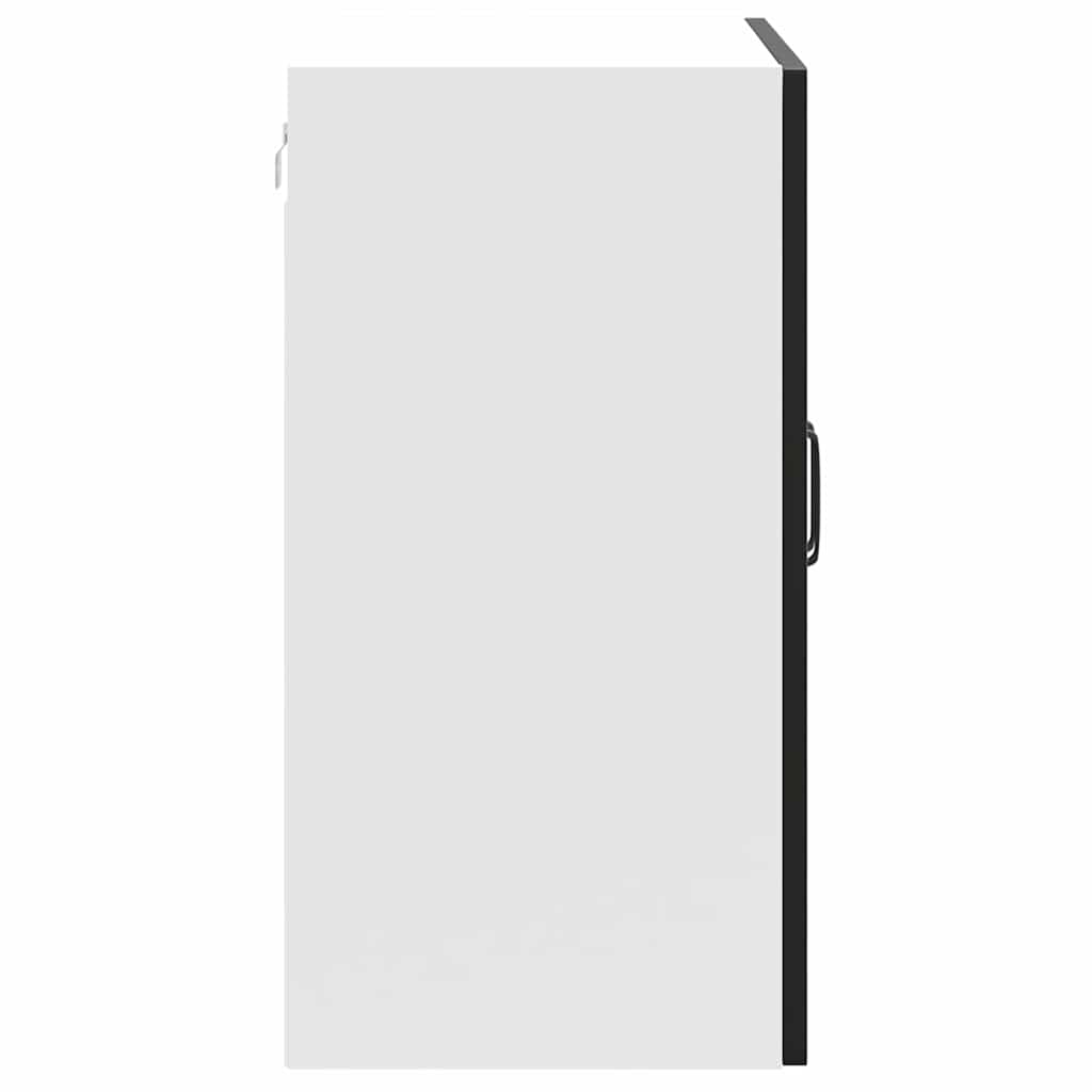 Armoire Murale De Cuisine Kalmar Bois D'ingénierie Noir