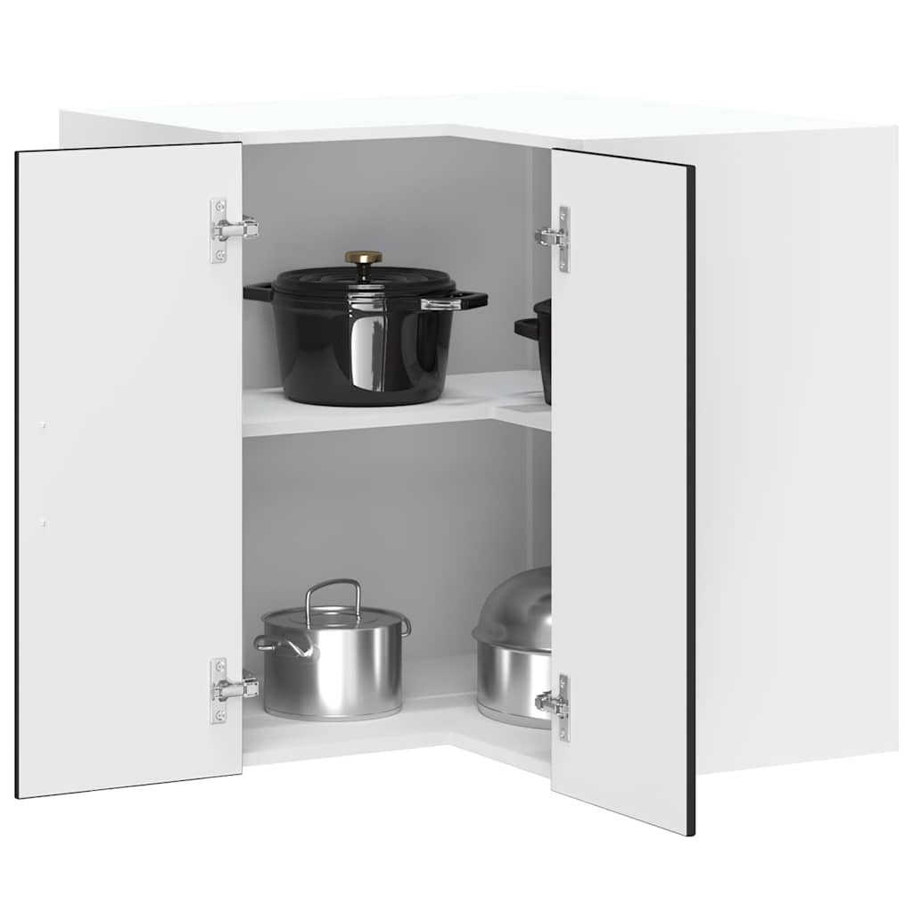 Armoire Murale De Cuisine Kalmar Bois D'ingénierie Noir