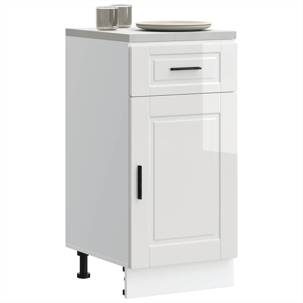 Armoire Murale De Cuisine Porto Bois Ingénierie Blanc Brillant