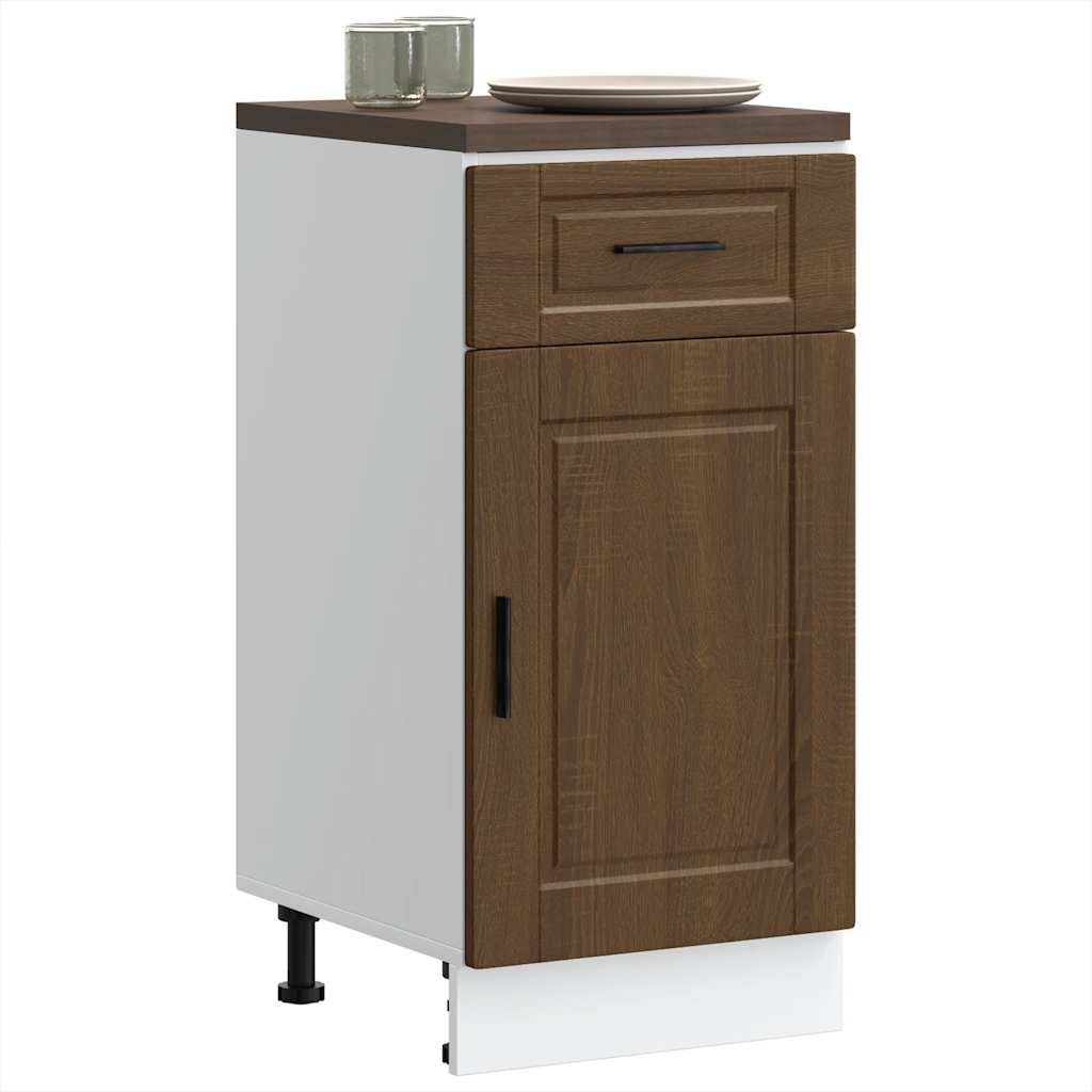 Armoire Murale De Cuisine Porto Bois D'ingénierie Chêne Marron