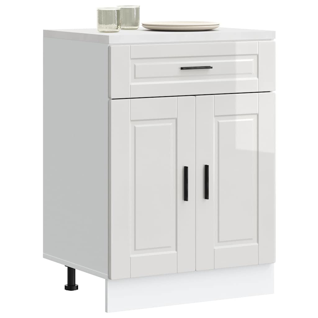 Armoire Murale De Cuisine Porto Bois Ingénierie Blanc Brillant
