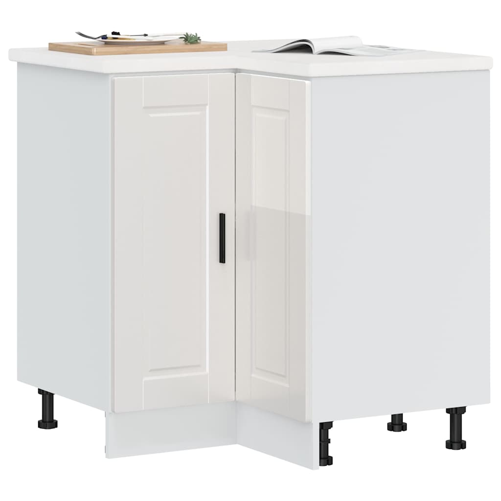 Armoire Murale De Cuisine Porto Bois Ingénierie Blanc Brillant