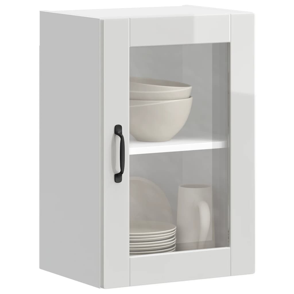 Armoire Murale De Cuisine Porto Bois Ingénierie Blanc Brillant