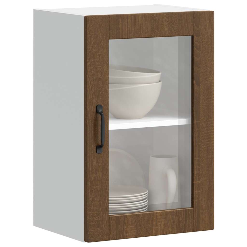 Armoire Murale De Cuisine Porto Bois D'ingénierie Chêne Marron