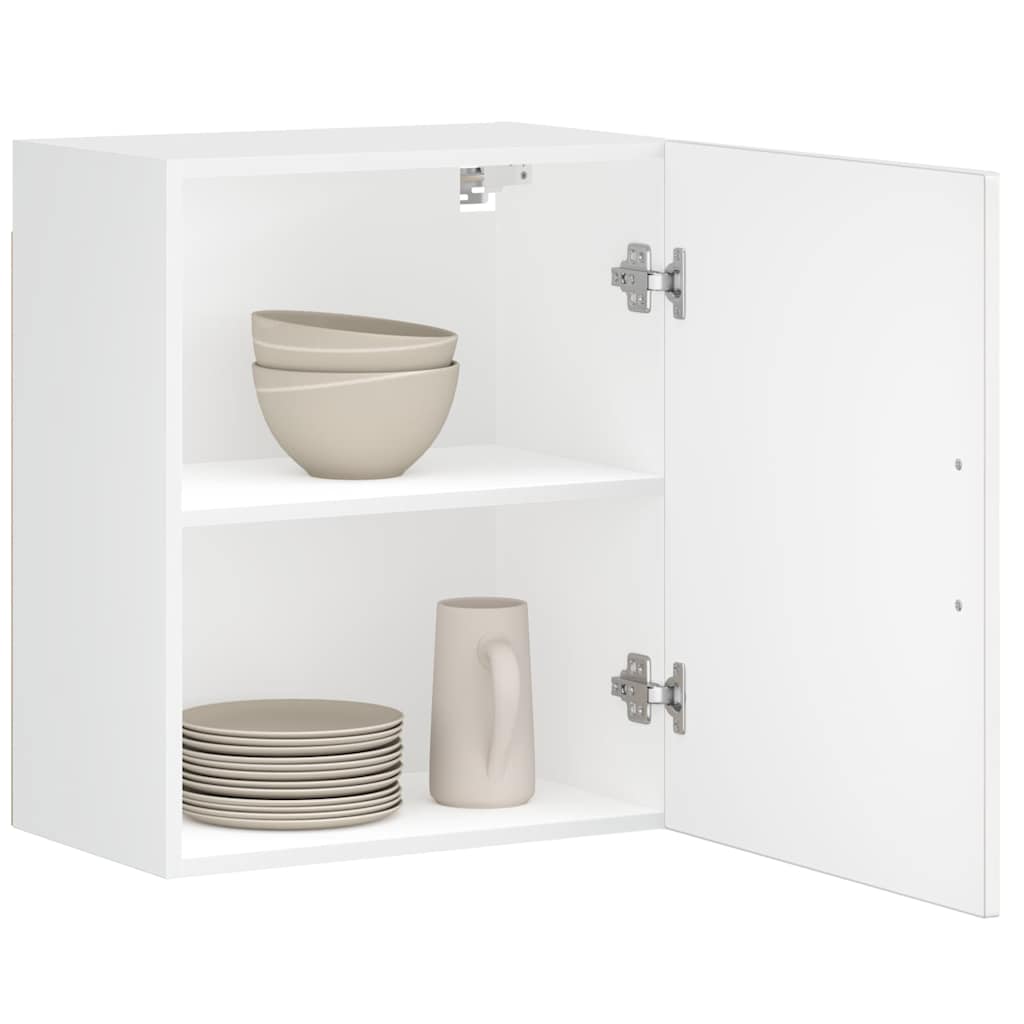 Armoire Murale De Cuisine Porto Bois Ingénierie Blanc Brillant
