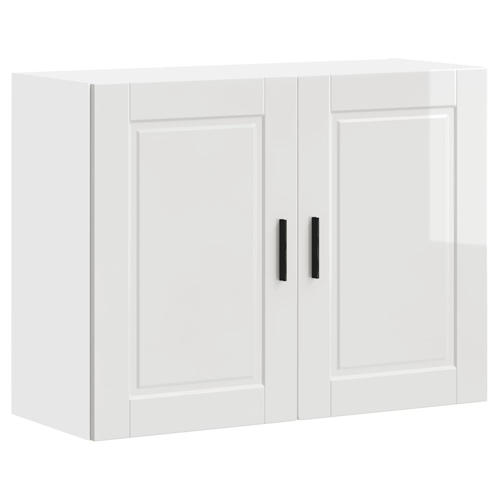 Armoire Murale De Cuisine Porto Bois Ingénierie Blanc Brillant