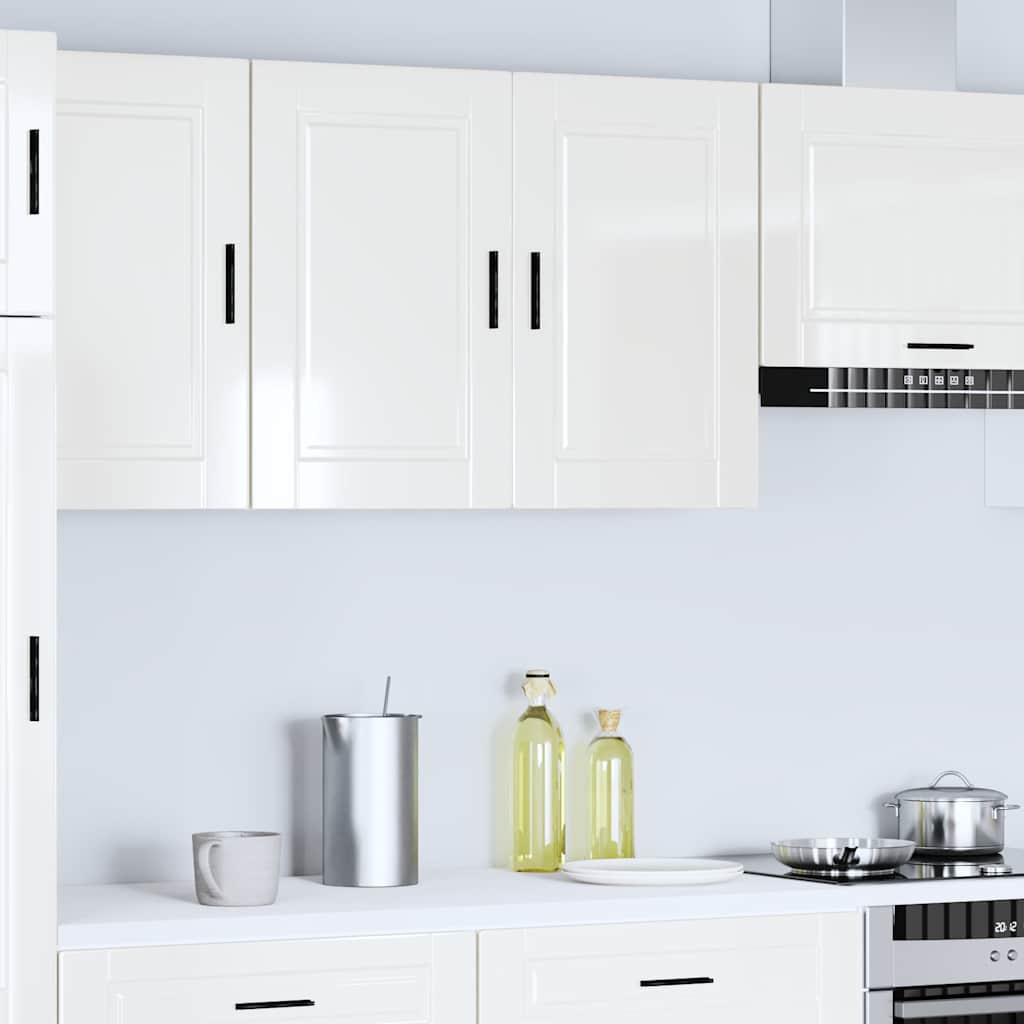 Armoire Murale De Cuisine Porto Bois Ingénierie Blanc Brillant