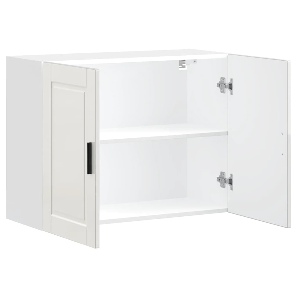 Armoire Murale De Cuisine Porto Bois Ingénierie Blanc Brillant