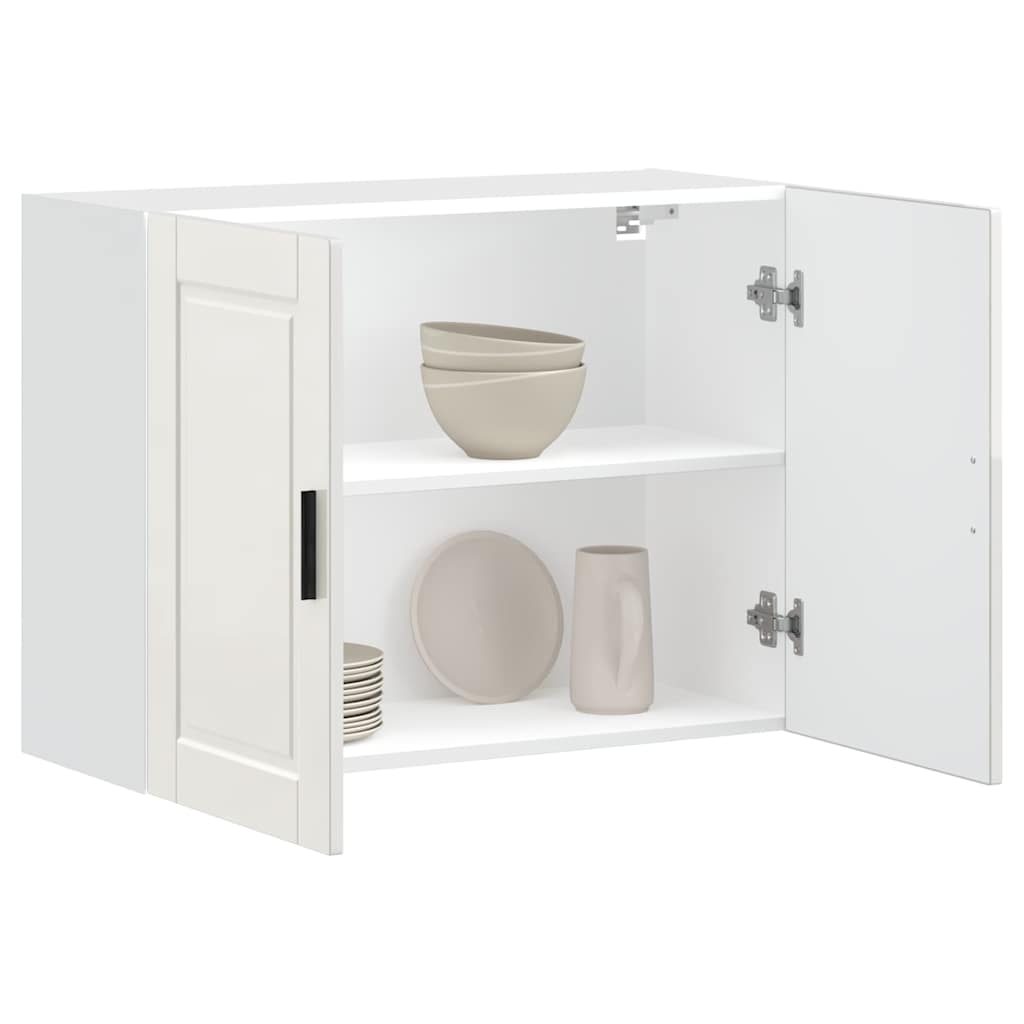 Armoire Murale De Cuisine Porto Bois Ingénierie Blanc Brillant