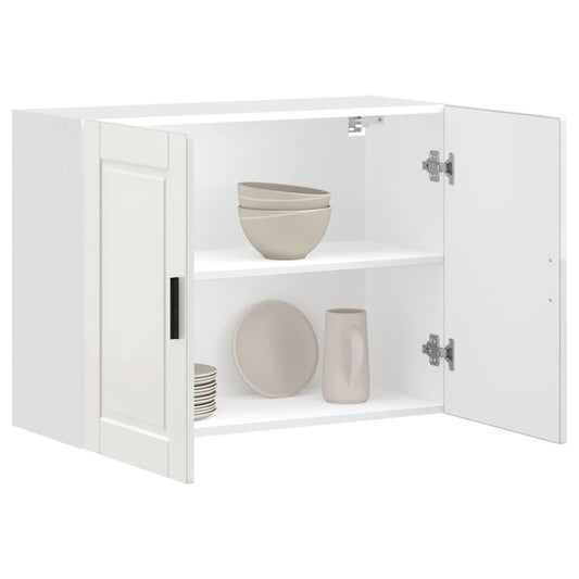 Armoire Murale De Cuisine Porto Bois Ingénierie Blanc Brillant
