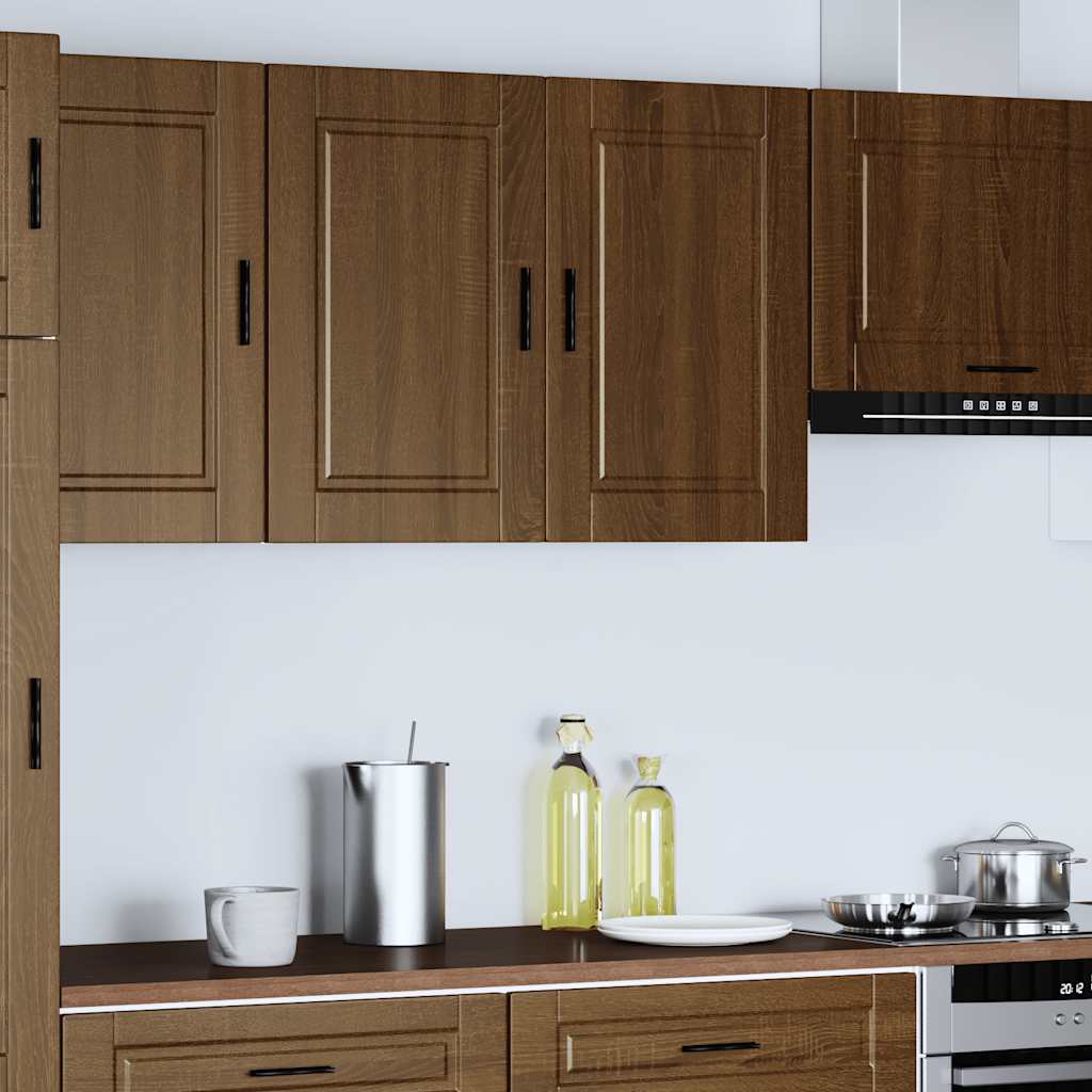 Armoire Murale De Cuisine Porto Bois D'ingénierie Chêne Marron