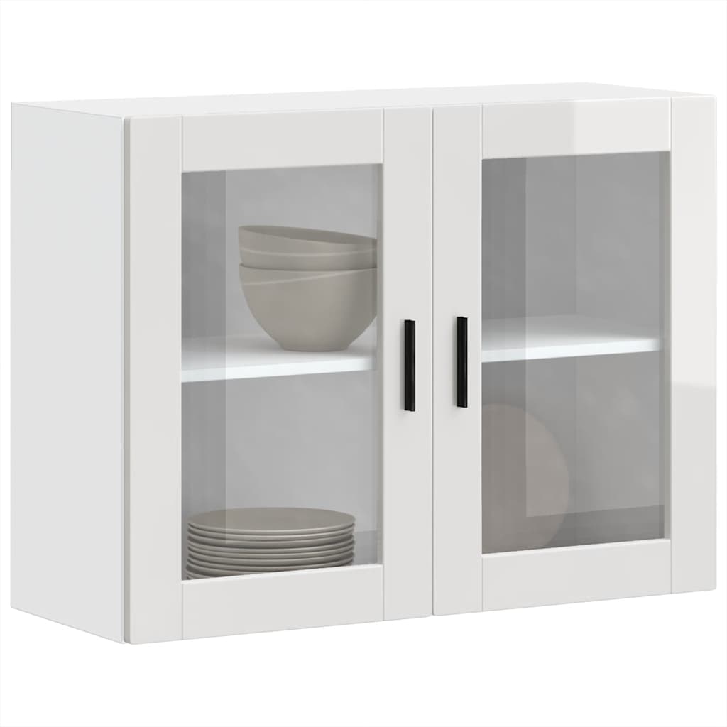 Armoire Murale De Cuisine Porto Bois Ingénierie Blanc Brillant