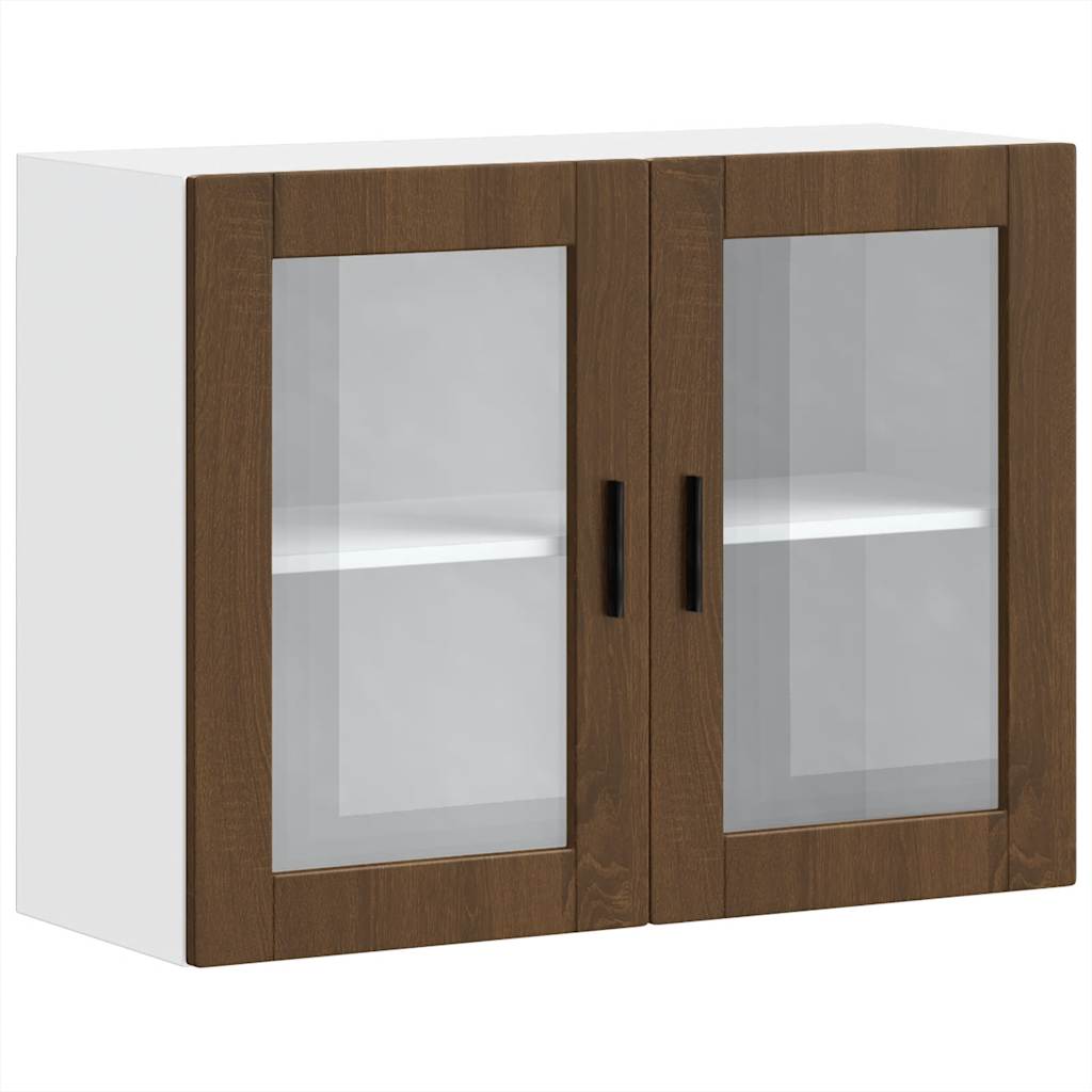 Armoire Murale De Cuisine Porto Bois D'ingénierie Chêne Marron