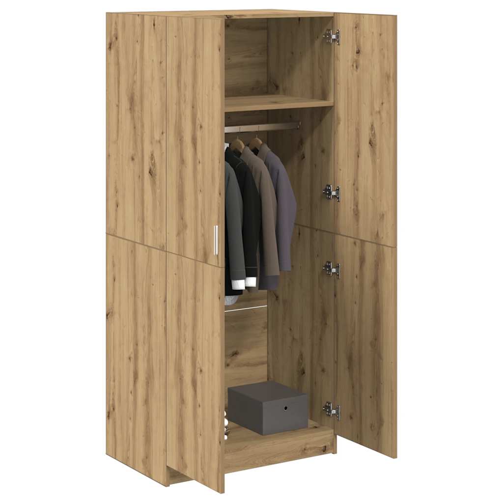 Garde-Robe 80X52X180 Cm Bois D'ingénierie