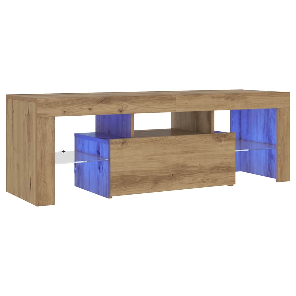 Meuble Tv Avec Lumières Led Bois D'ingénierie