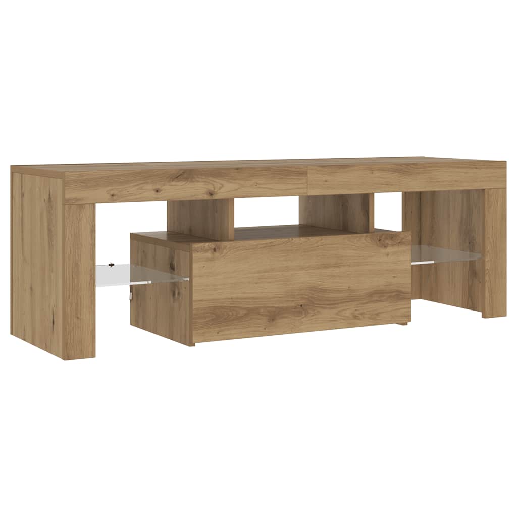 Meuble Tv Avec Lumières Led Bois D'ingénierie