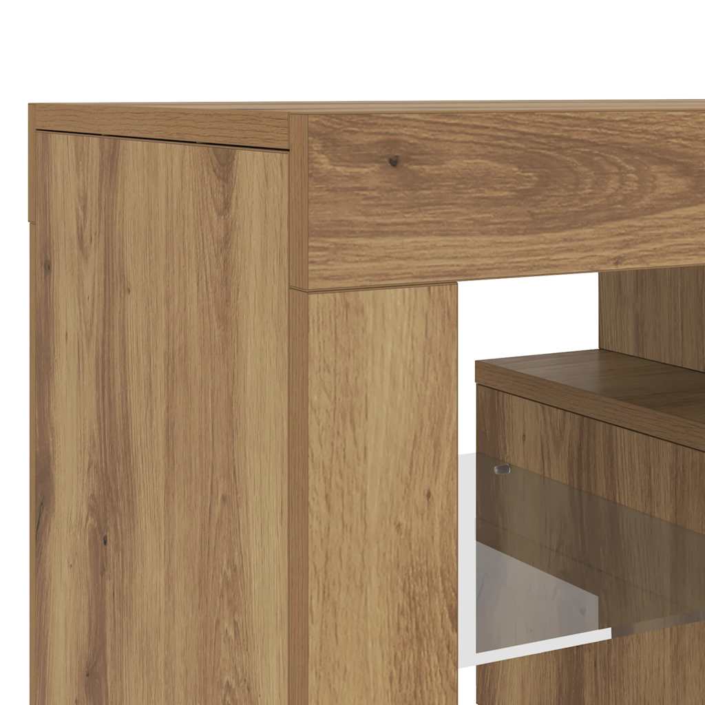 Meuble Tv Avec Lumières Led Bois D'ingénierie