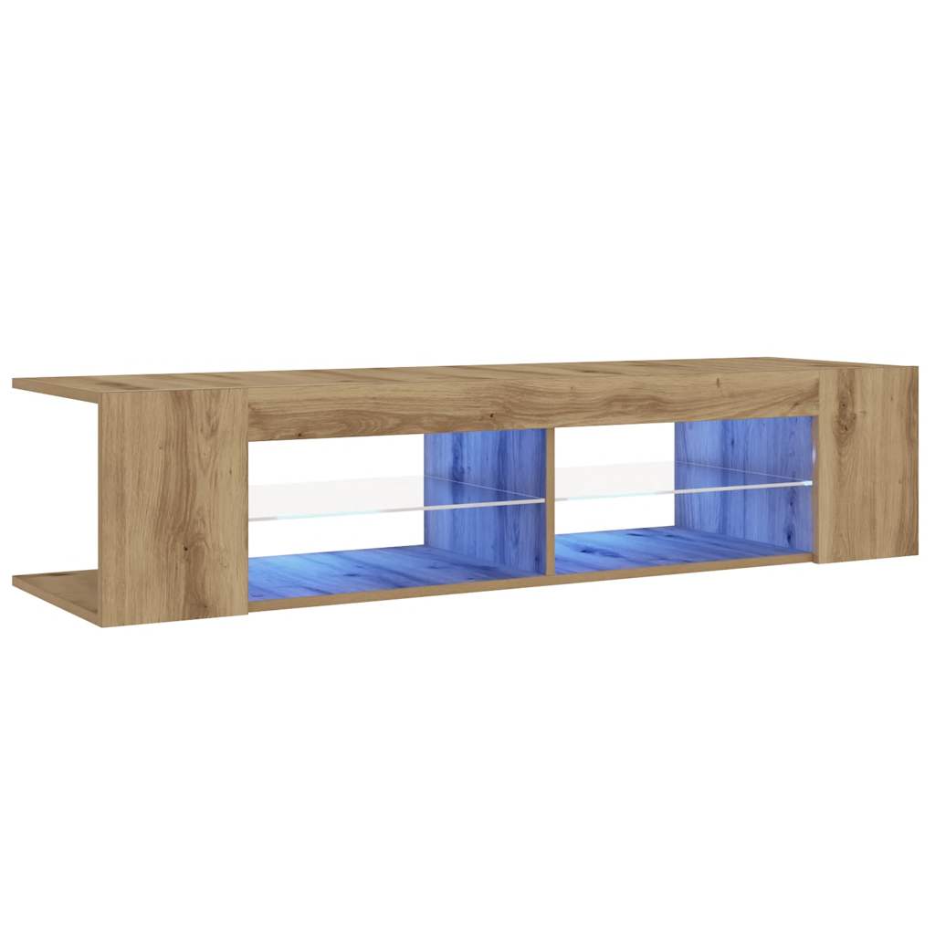 Meuble Tv Avec Lumières Led Bois D'ingénierie