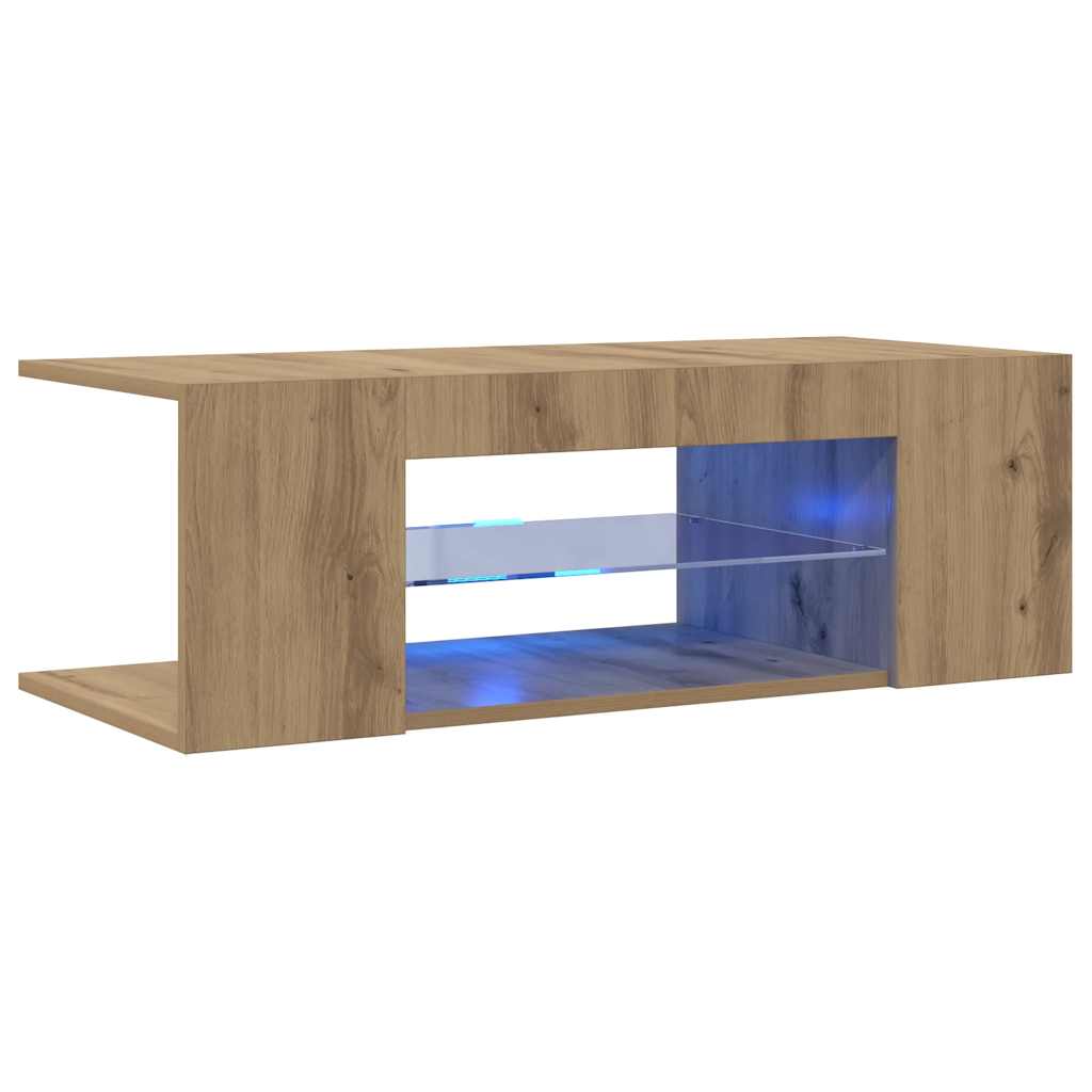 Meuble Tv Avec Lumières Led Bois D'ingénierie